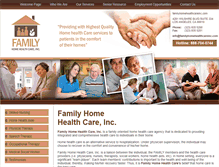 Tablet Screenshot of familyhomehealthcareinc.com